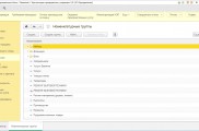 1С Бухгалтерия 3.0 Номенклатурные группы
