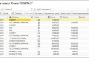 1С Отель 8 Контроль оплаты счетов